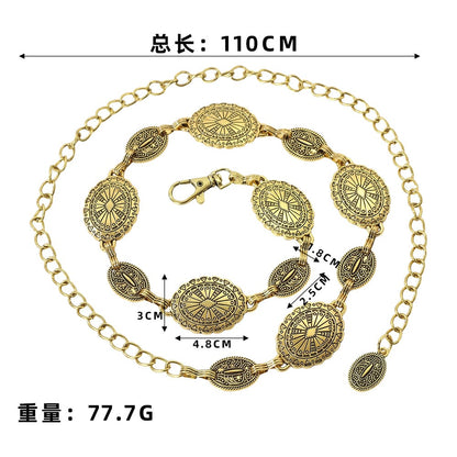 WC01: Pinteresty Waist Chains: Ethnic Golden