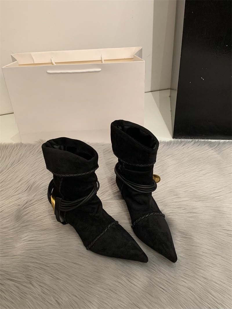 Faux Seude Boots: Apricot, Black, Brown (PRE ORDER ONLY)