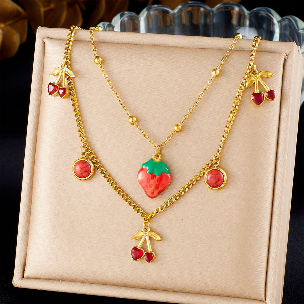 CN02: 18K Gold Plated Premium Stainless Steel Charm Necklace