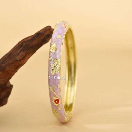 ✨🦢VC111: Vintage Victorian Enamel Bangles : Lilac Dream 🌸🕯️