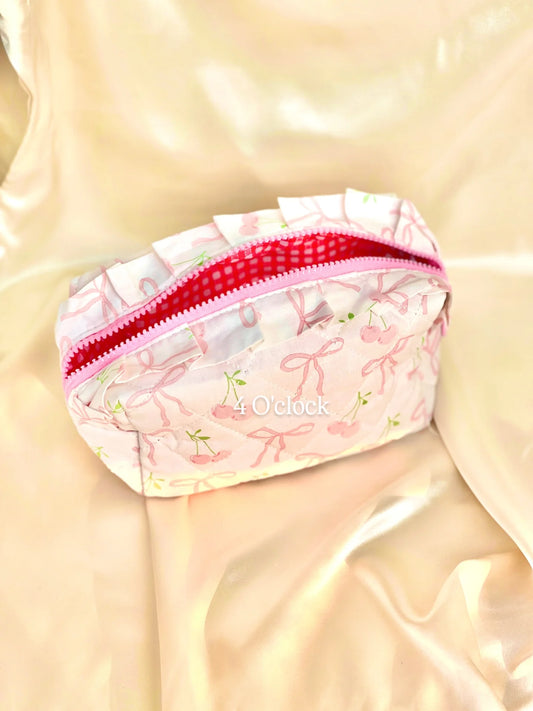 🎀 4. Pinteresty Makeup Bag: Cherry Bow🫧