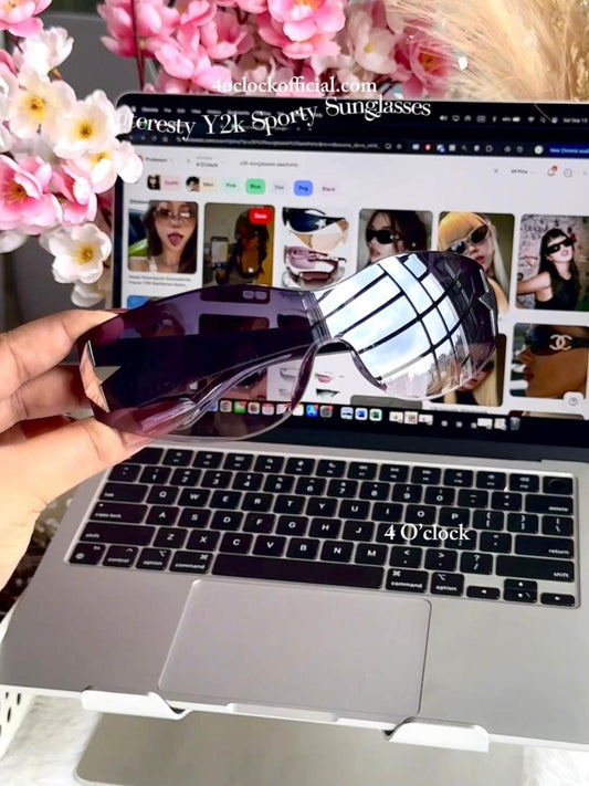 S31: Pinteresty Y2K Star sunglasses : Dark Purple (with box) Unisex