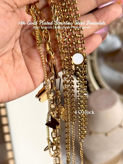 B17⚜️18k Gold Plated Stainless Steel Bracelet: Phoenix Tail✨