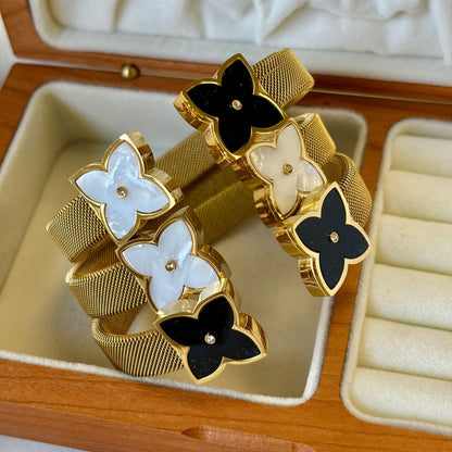 CB32: 18k Gold Plated Premium Stainless Steel Cuff Bangles