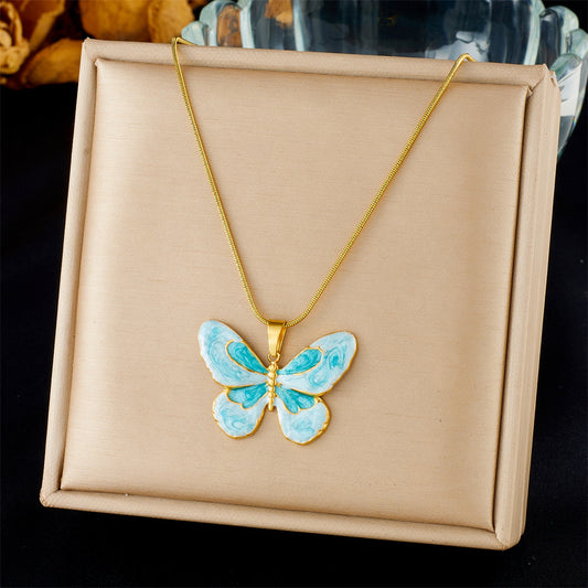 CN21: 18K Gold Plated Premium Stainless Steel Charm Necklace