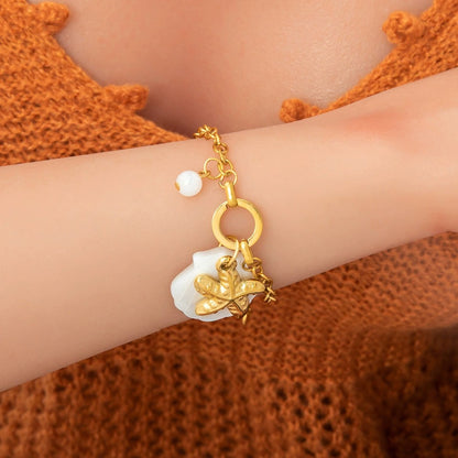 BN46: 18K Gold Plated Premium Stainless Steel Charm Bracelet