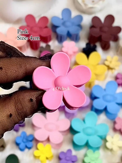 Small Flower Hairclaws: Pink