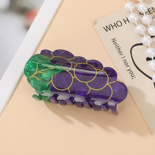 Fruit Themed Hair Clips: Grape