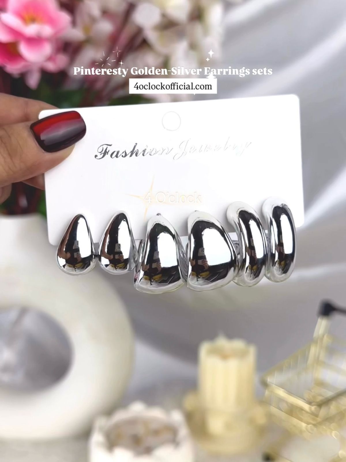 Silver Earrings sets: 02