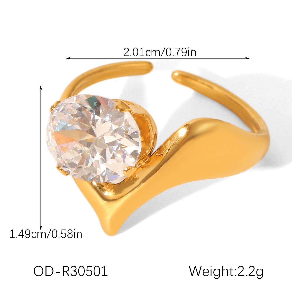 R321: Premium Stainless Steel Finger Ring