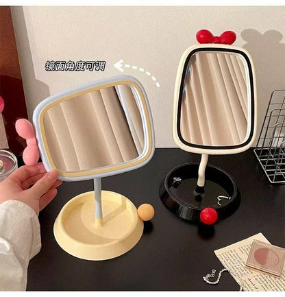 M15: Bow Stand Mirror: Cream