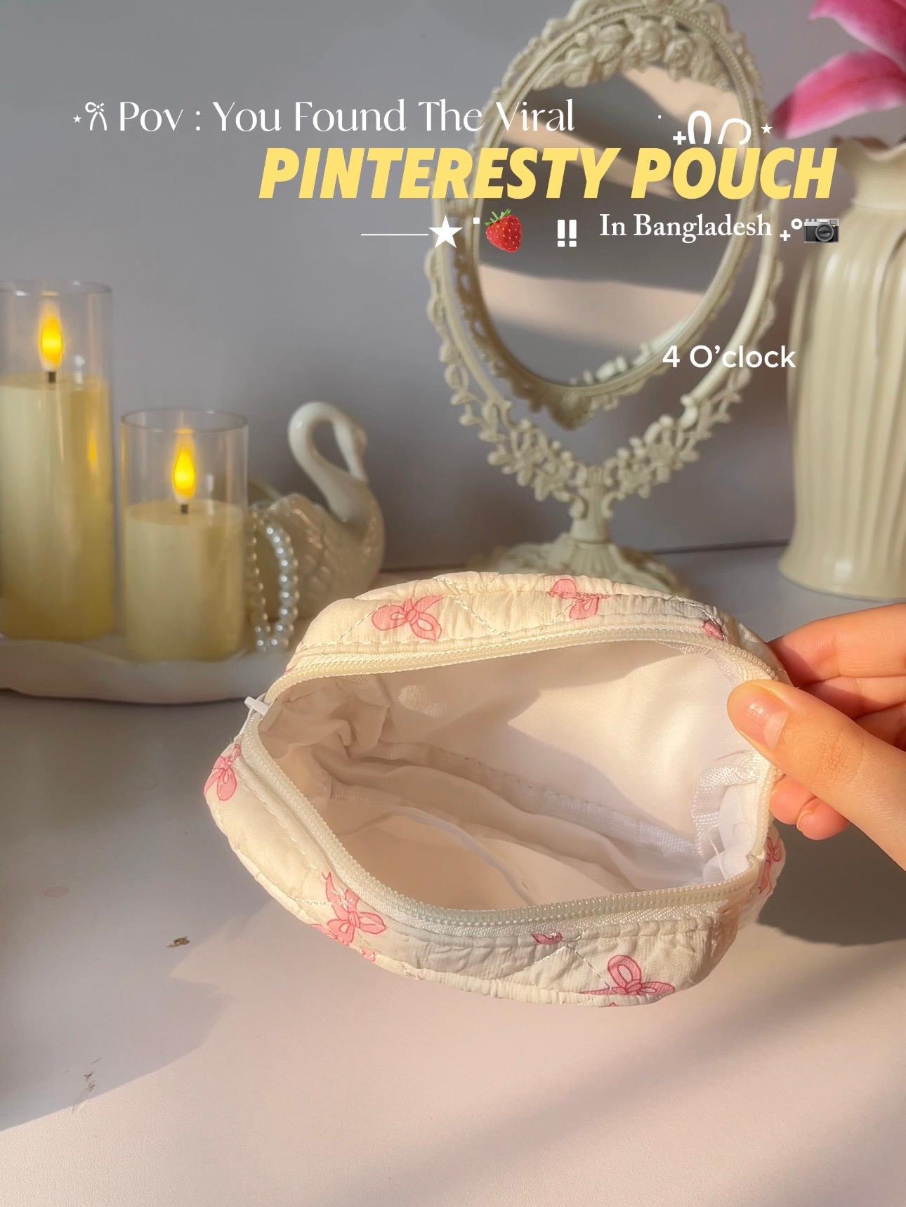 9. Small Pinteresty Makeup Bag: Pink Bow