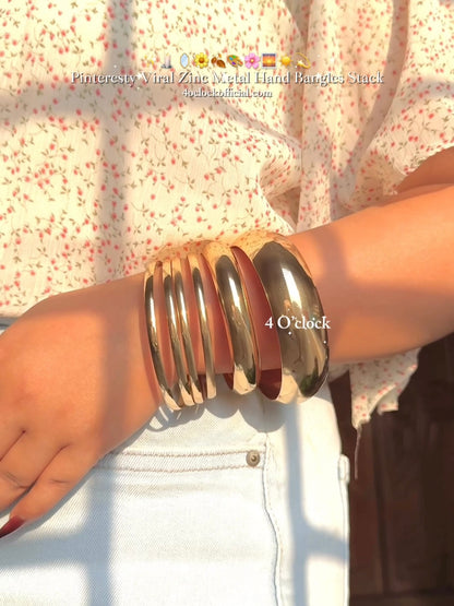 BOHO7: Boho Bangles: 6 pieces set (Golden)