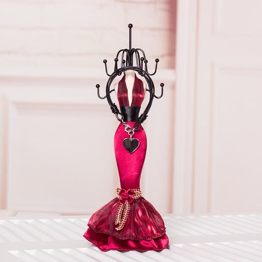 OG65: Jewelry Display Stand: Burgundy