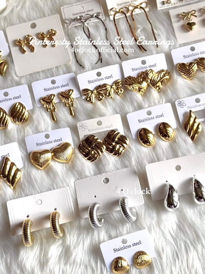 💫Stainless Steel Earrings: Heart Nerves💫