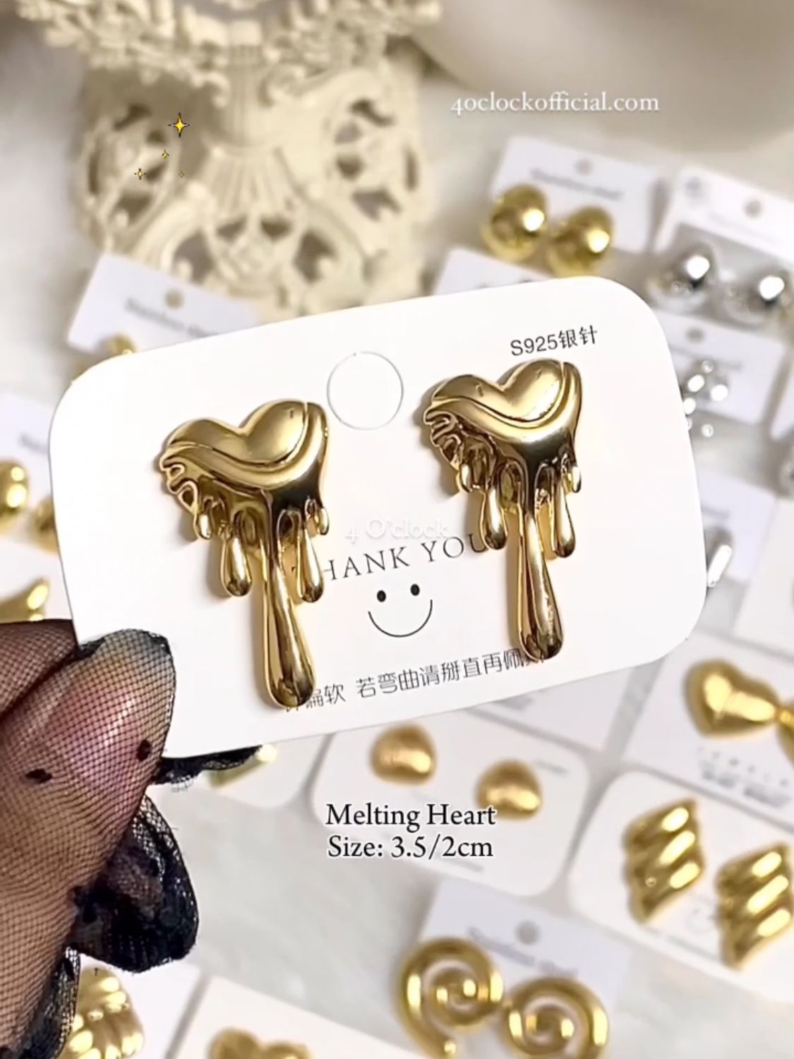 💫Stainless Steel Earrings: Melting Heart💫