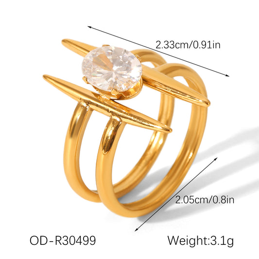 R320: Premium Stainless Steel Finger Ring
