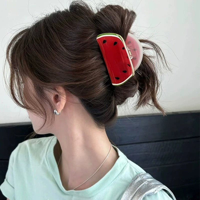 Fruit Themed Hair Clips: Watermelon