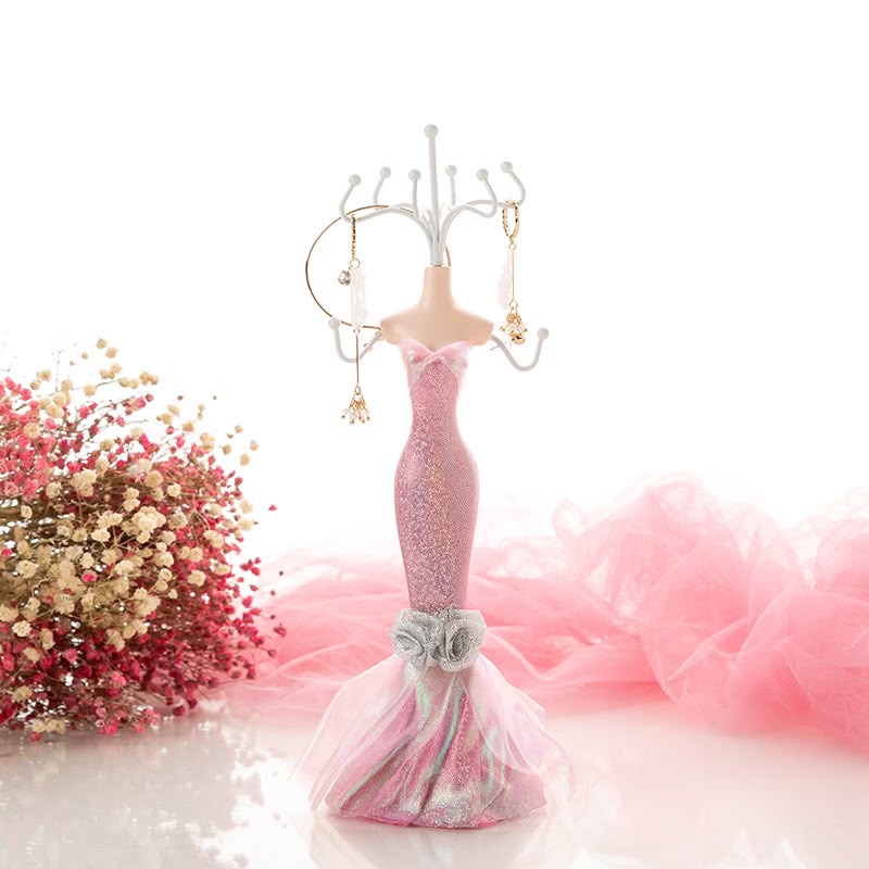 OG70: Jewelry Display Stand: Sparkly Pink