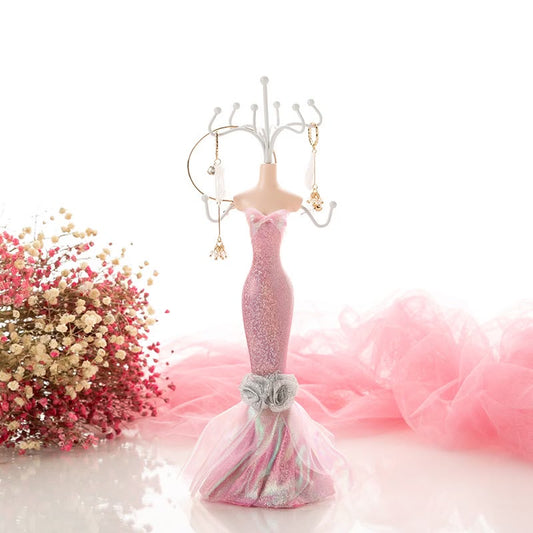OG70: Jewelry Display Stand: Sparkly Pink