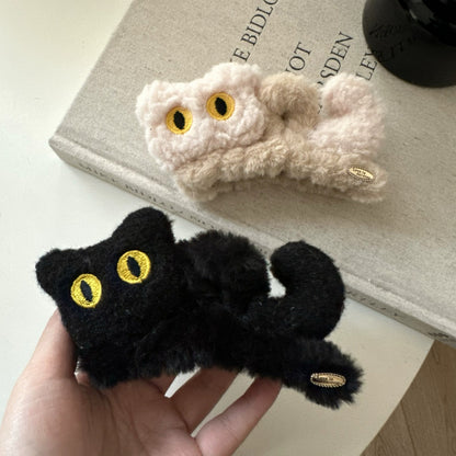 Kawai Cat Plush Hairclaws: Black