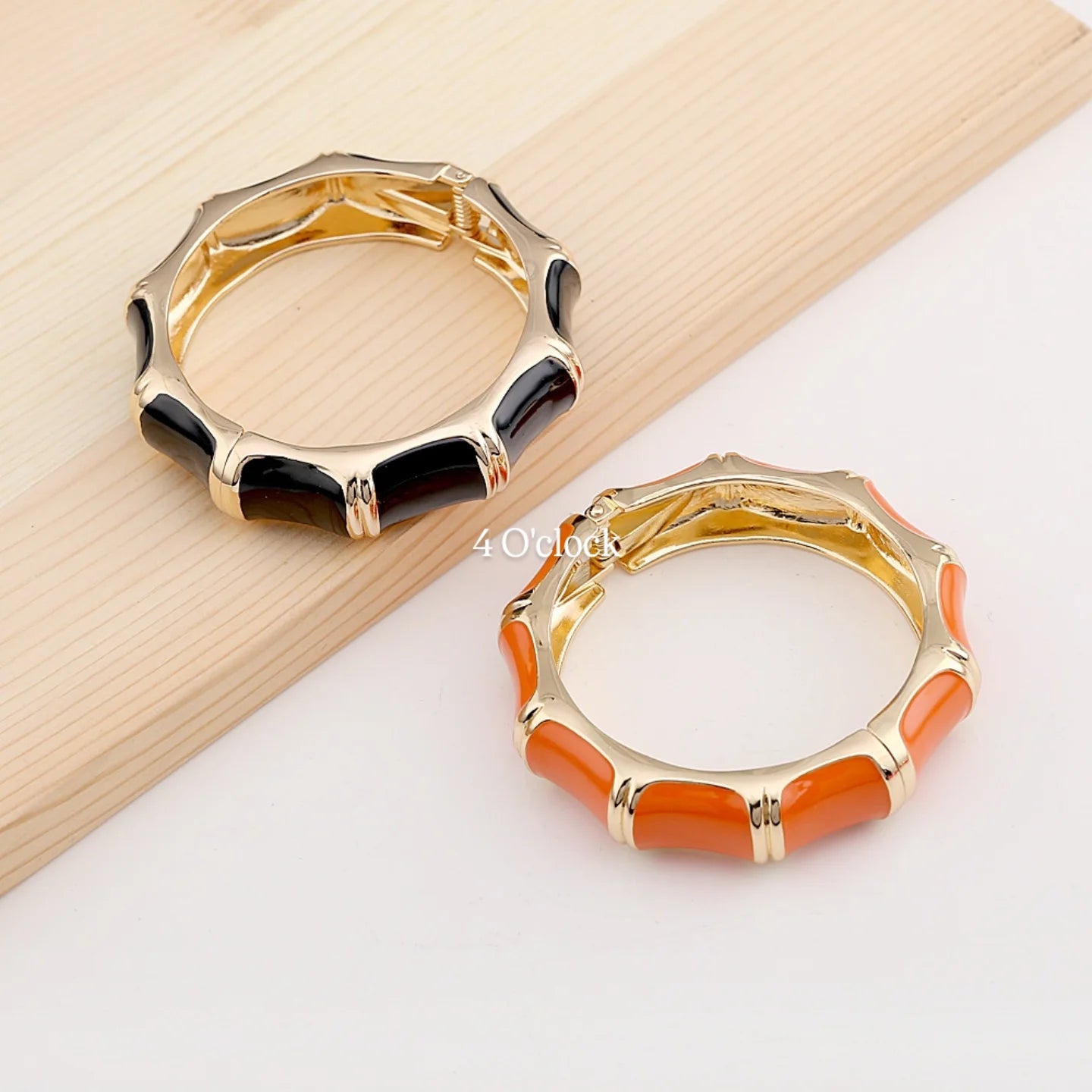 VC76: Vintage Victorian Enamel Bangles : Rainbow Dream