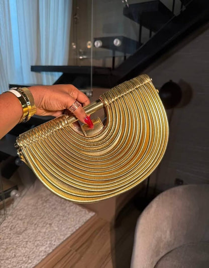 Aurelia Eclipse Handbag: Gold