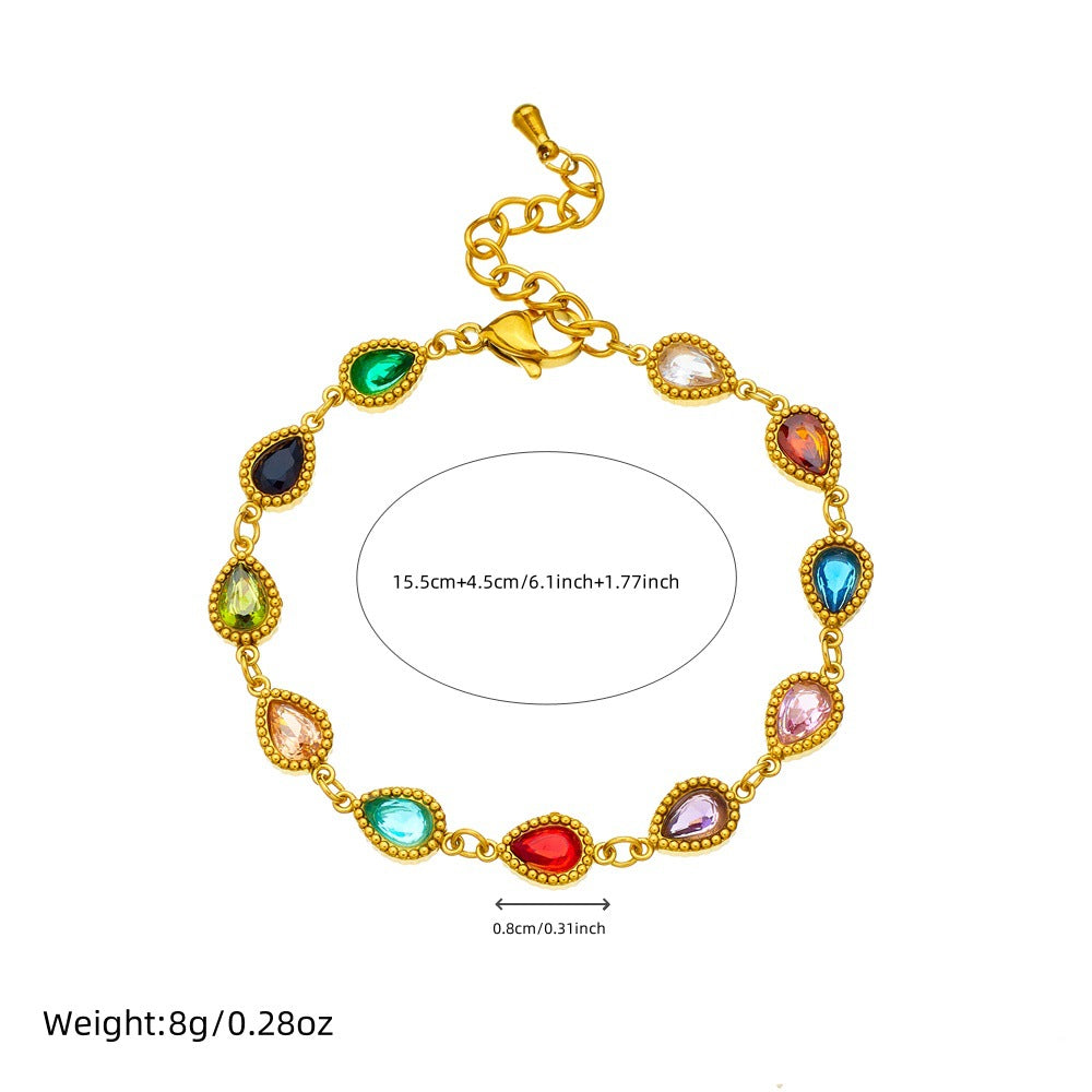 BN10: 18K Gold Plated Premium Stainless Steel Charm Bracelet