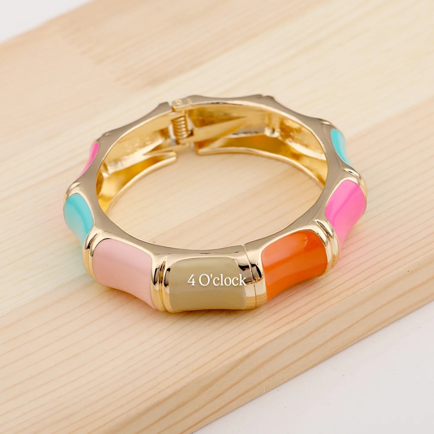 VC76: Vintage Victorian Enamel Bangles : Rainbow Dream