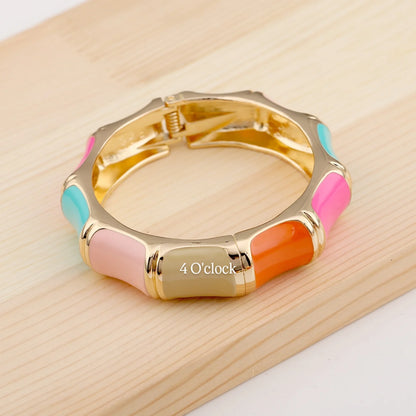 VC76: Vintage Victorian Enamel Bangles : Rainbow Dream