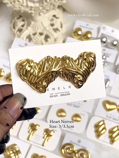 💫Stainless Steel Earrings: Heart Nerves💫
