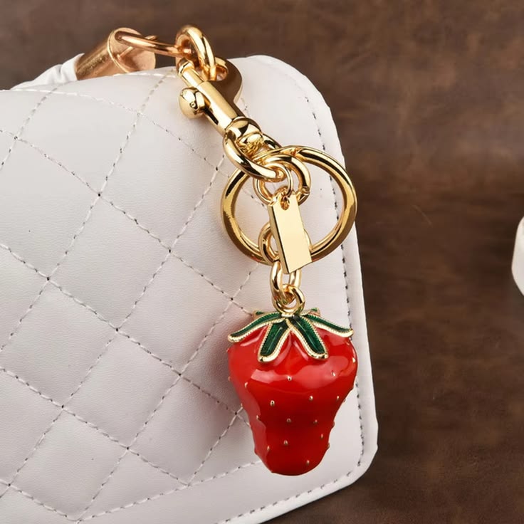 Strawberry Bag Charms
