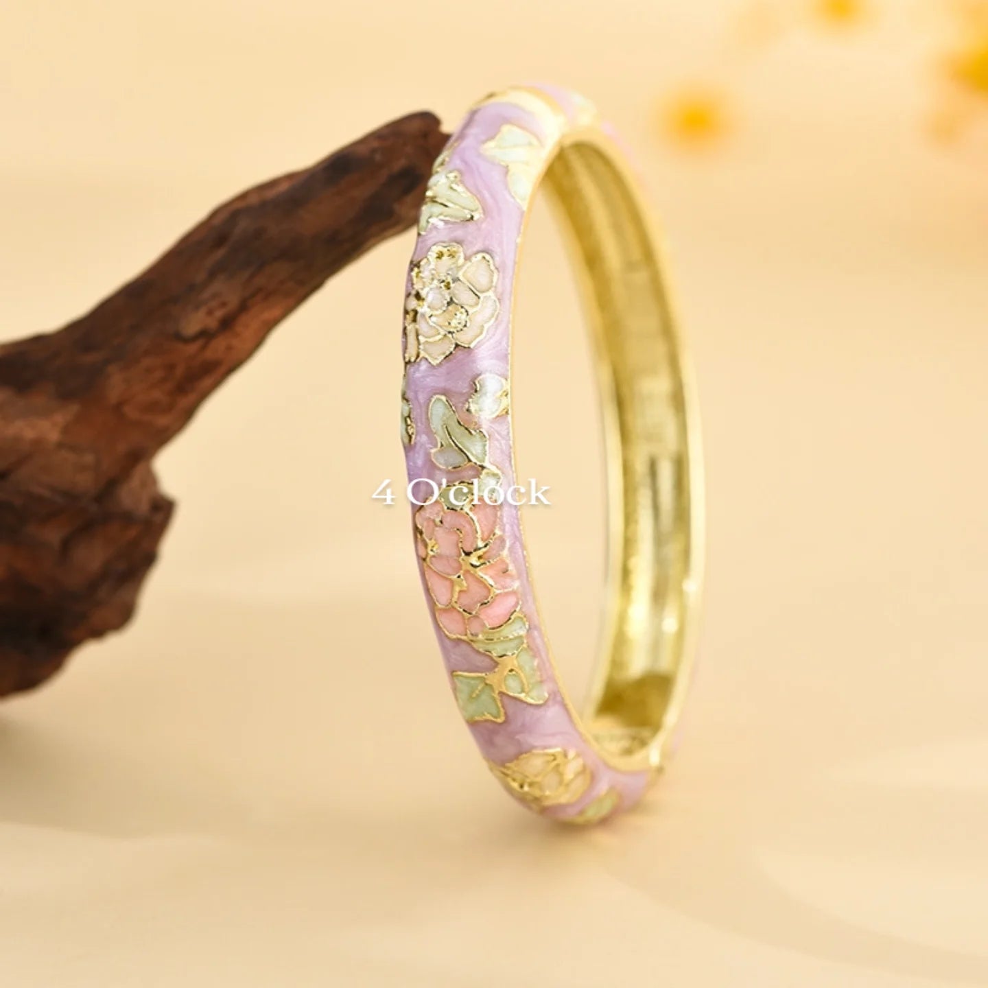 ✨🦢VC100: Vintage Victorian Enamel Bangles : Lilac Dream  🌸🕯️