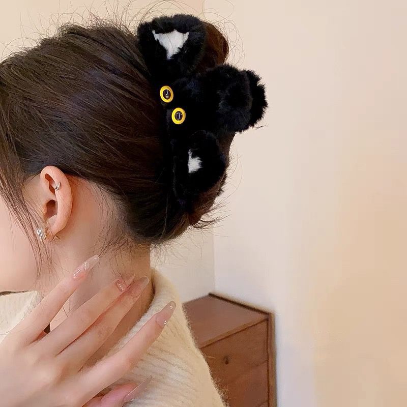 Plushy Cat Hairclaws: Black