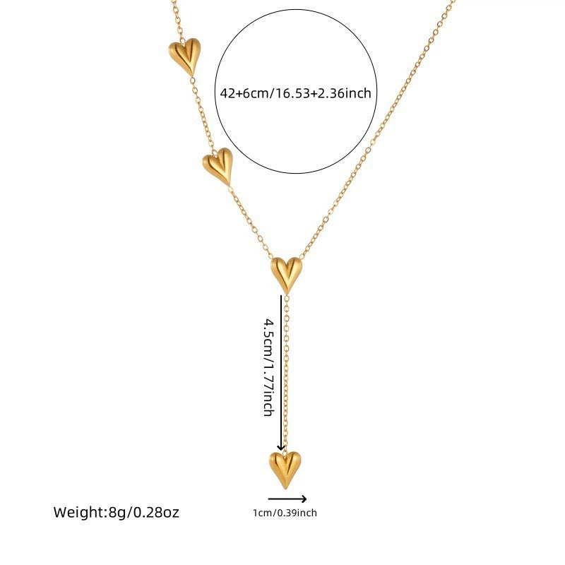 CS19: 18K Gold Plated Premium Stainless Steel Charm Necklace