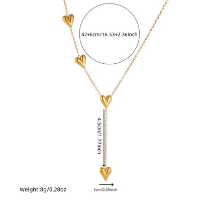 CS19: 18K Gold Plated Premium Stainless Steel Charm Necklace