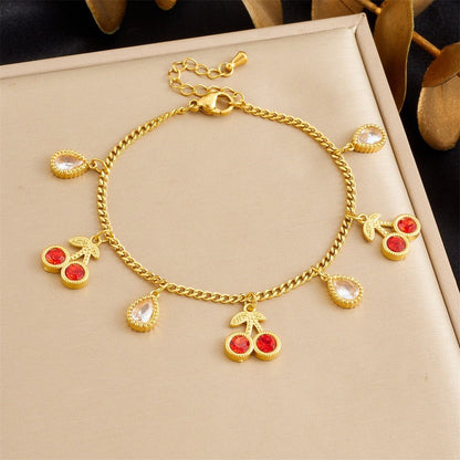 BN22: 18K Gold Plated Premium Stainless Steel Charm Bracelet