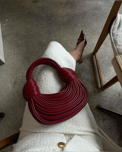 Double Knot Bag: Wine Red