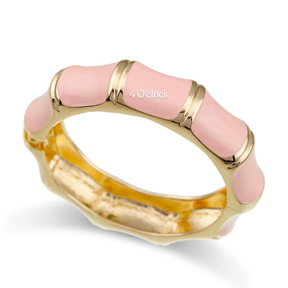 VC74: Vintage Victorian Enamel Bangles : Pink Hue