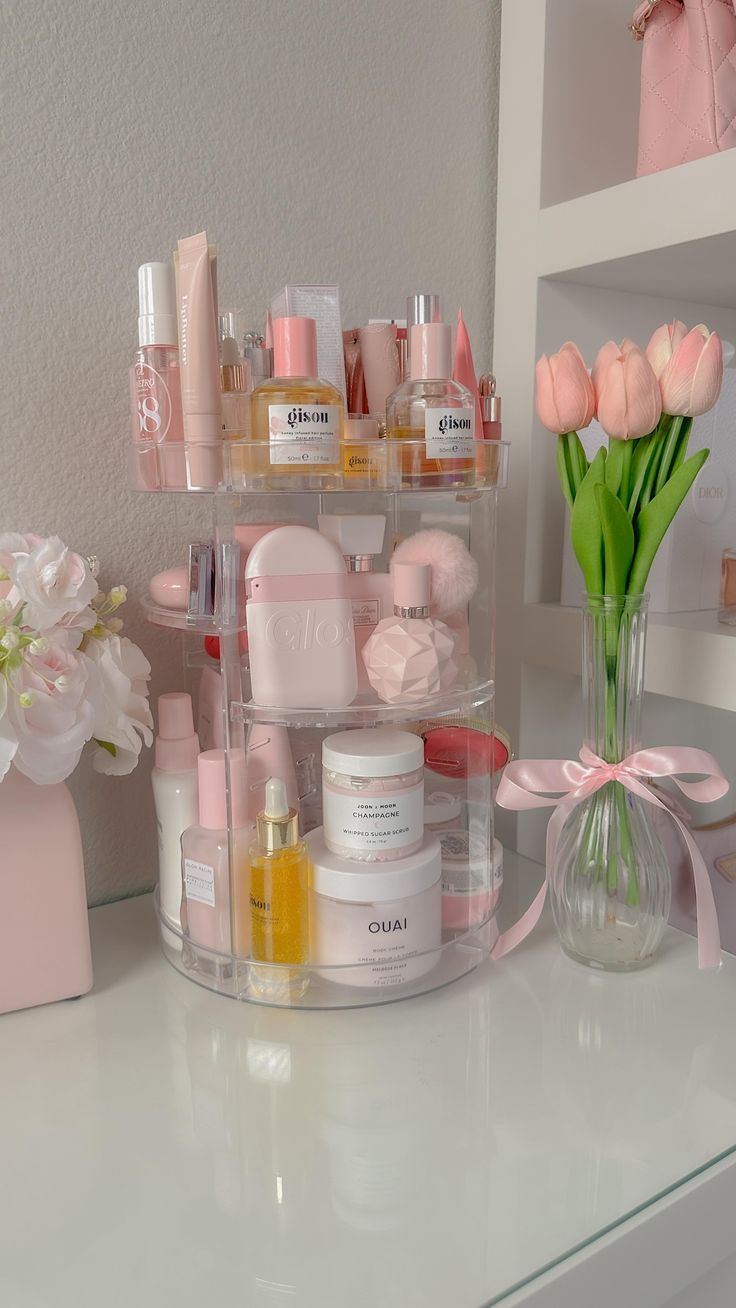 360° Rotating Makeup Organizer