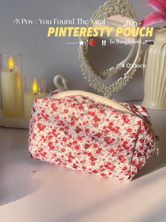 6. Pinteresty Makeup Bag: Red Roses