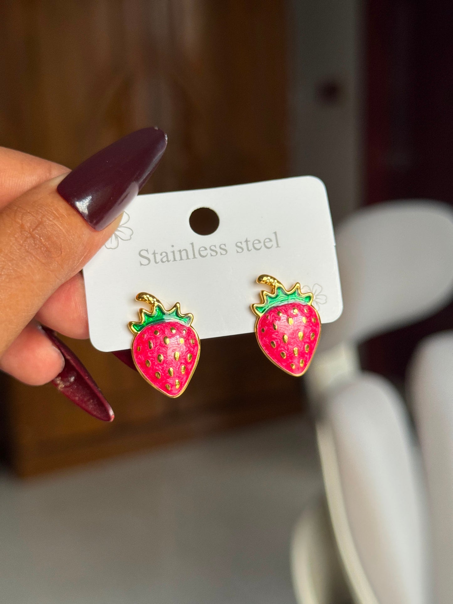 Cottagecore Strawberry Earrings