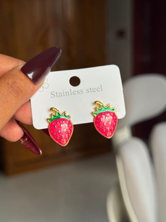 Cottagecore Strawberry Earrings
