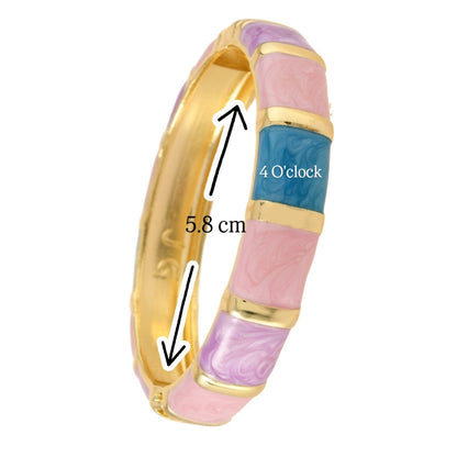 ✨🦢VC150: Vintage Victorian Enamel Bangles : Eden Haze 🌸🕯️