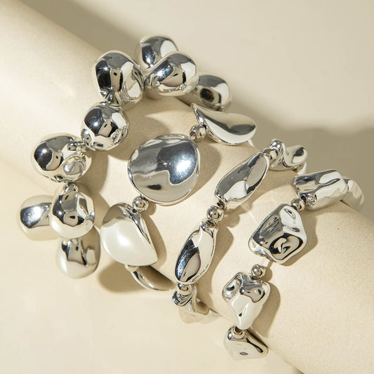HC226: Trendy Metal Bangle Set (4 pcs)