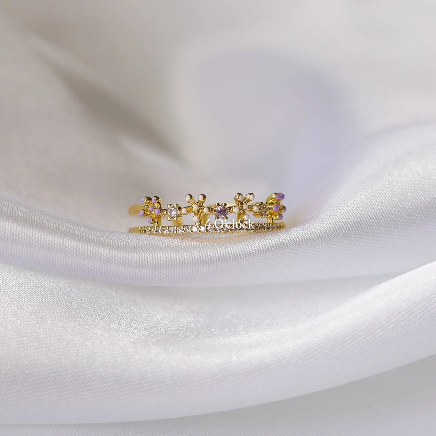 💍R252: Stainless Steel Zircon Minimalistic Finger Ring: Bellafleur (1pc)(With Box)✨