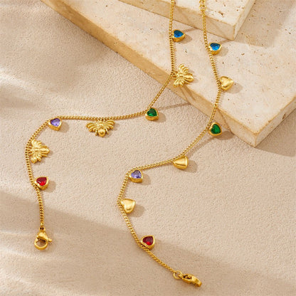 BN18: 18K Gold Plated Premium Stainless Steel Charm Bracelet