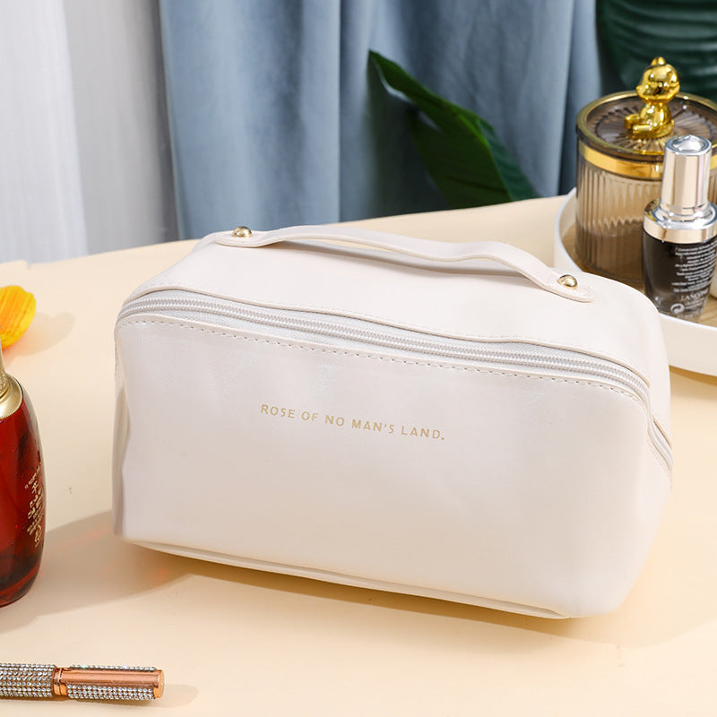 Makeup Bag: White