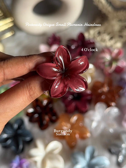 🌸Small New Plumeria: Burgundy✨