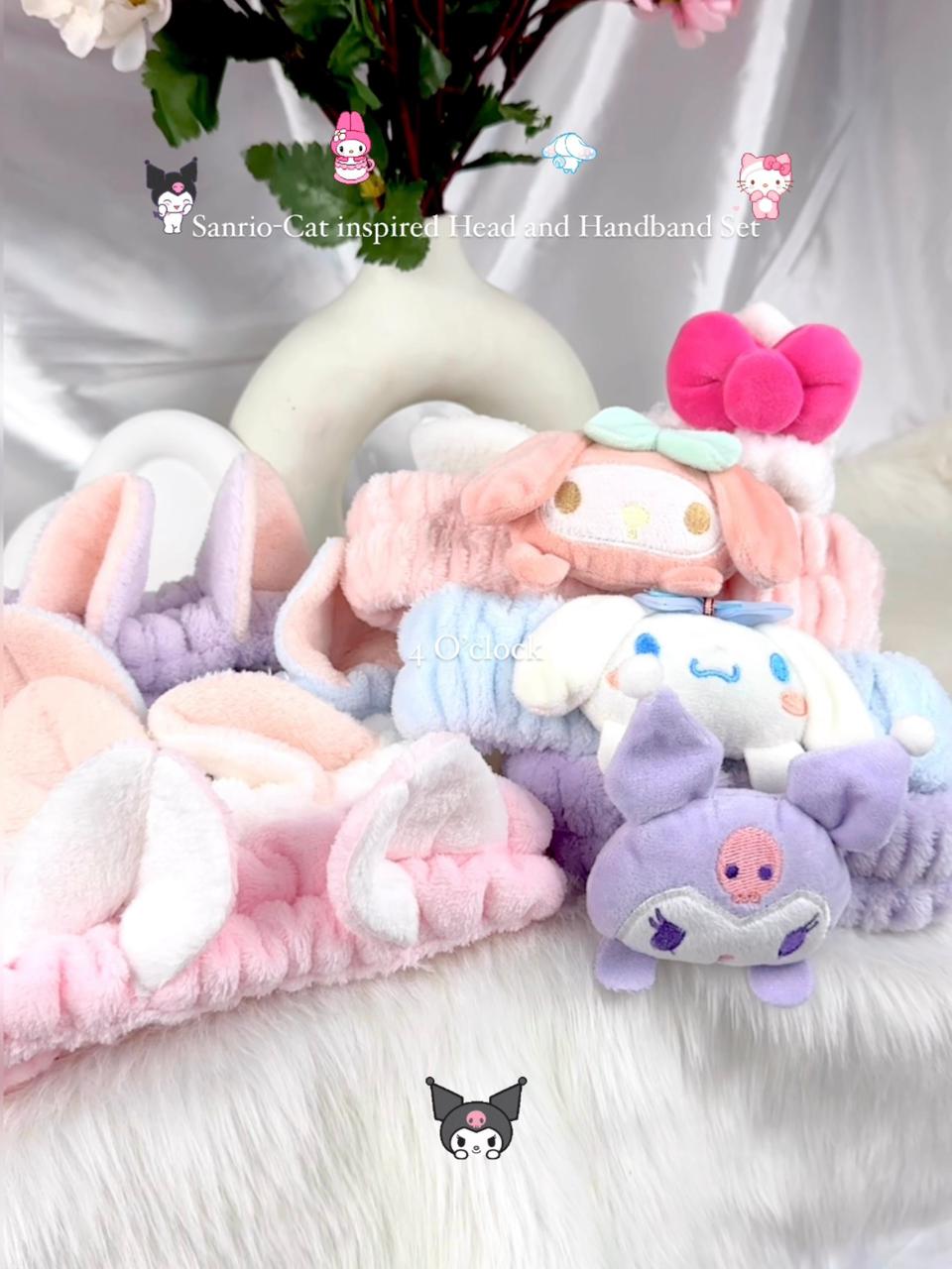 🫧🎀Sanrio Themed Head and Handband Set: Melody Set🫧✨
